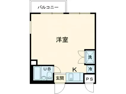 エミグラント千鳥町(ワンルーム/4階)の間取り写真