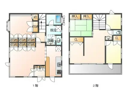 千葉都市モノレール 穴川駅(千葉) 徒歩8分 2階建 築36年(5LDK)の間取り写真