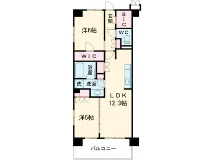 トラープランド蒼麗館(2LDK/2階)の間取り写真