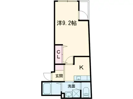 ボス バレーヒル(1K/1階)の間取り写真