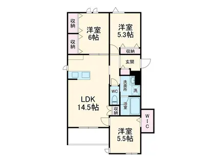 アトラスⅡ(2LDK/1階)の間取り写真