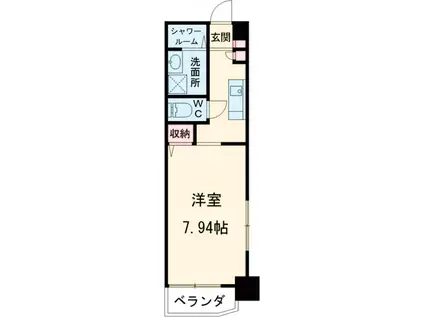CASA COLINA(1K/5階)の間取り写真