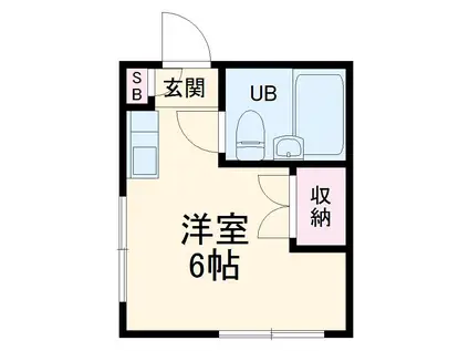 メゾン朋泉Ⅱ(ワンルーム/4階)の間取り写真