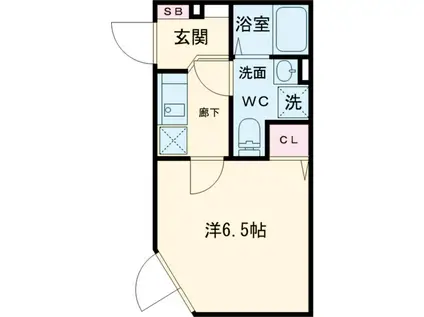 レピュア三ノ輪レジデンスⅡ(1K/4階)の間取り写真