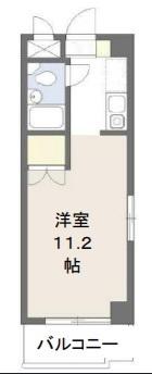 土屋ビル(ワンルーム/6階)の間取り写真