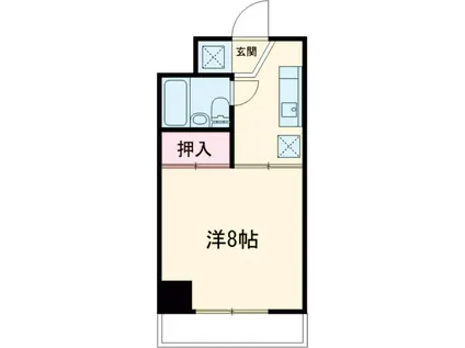 パレス90(1K/6階)の間取り写真