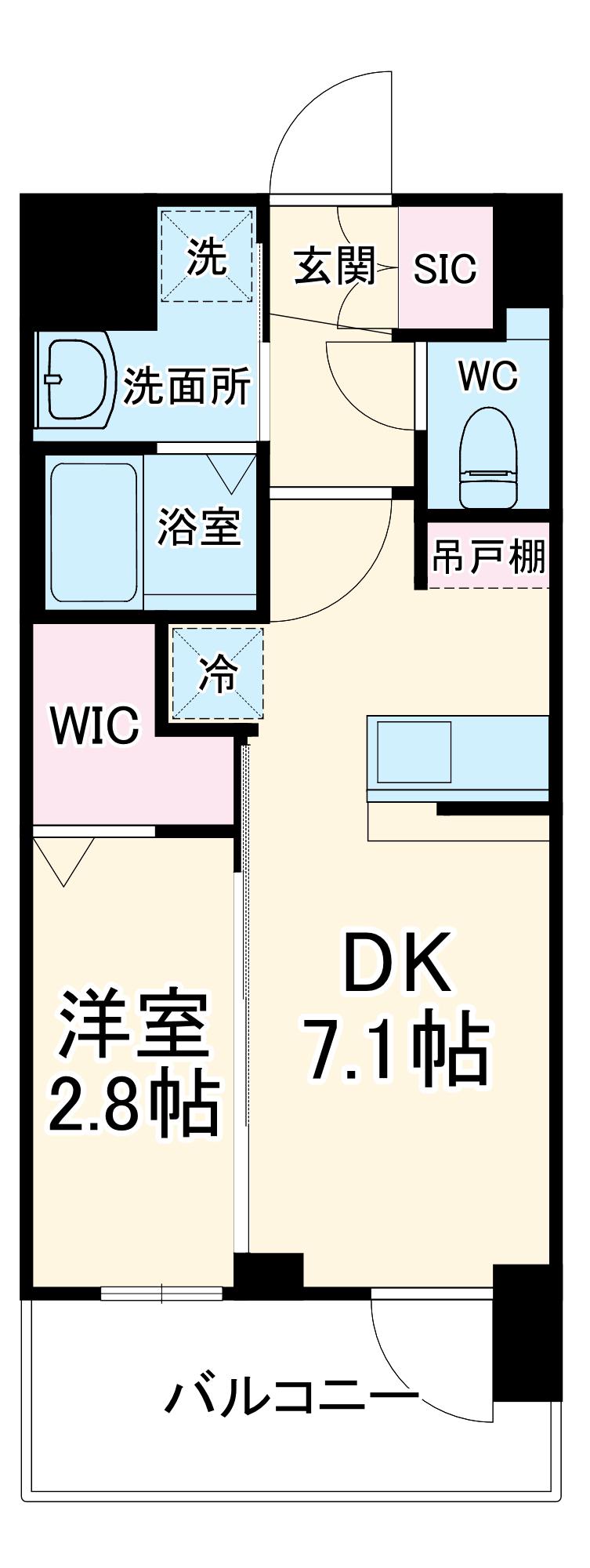 エステムコート新大阪ⅩⅥパルス(1DK/7階)の間取り写真