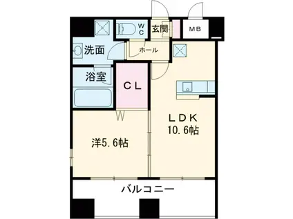 STATION TOWER TOYOSHIMA(1LDK/5階)の間取り写真