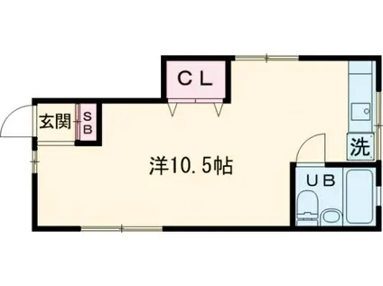 レジデンスSTO(ワンルーム/1階)の間取り写真