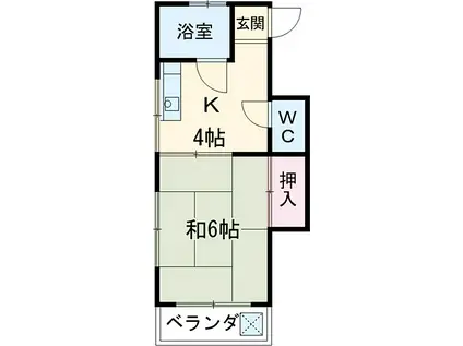 みつわマンション(1K/3階)の間取り写真