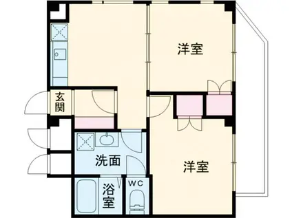 エトーレ武蔵関(2DK/3階)の間取り写真