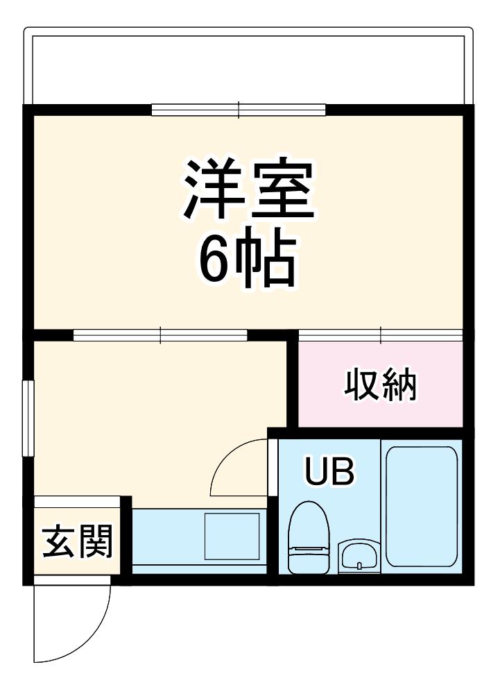 エスポワール多摩(1K/3階)の間取り写真