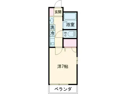 オオサワハイツ(1K/2階)の間取り写真