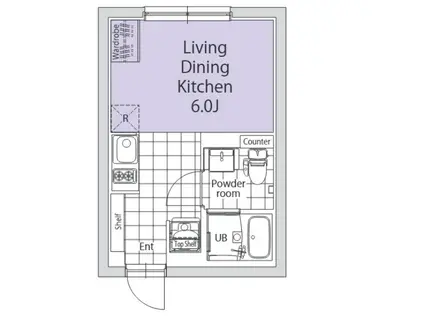 TASUKI杉並高井戸(ワンルーム/1階)の間取り写真