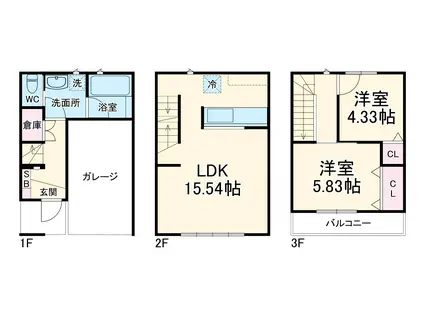 メゾン プリバーダ(2LDK)の間取り写真