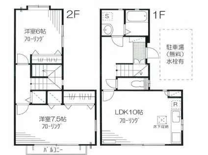 ファーストビュー(2LDK)の間取り写真