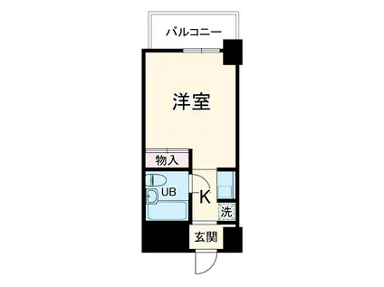 トップ仲木戸(ワンルーム/1階)の間取り写真