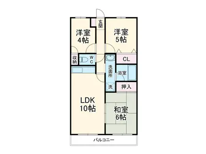 グリーンシティー五番館(3LDK/3階)の間取り写真