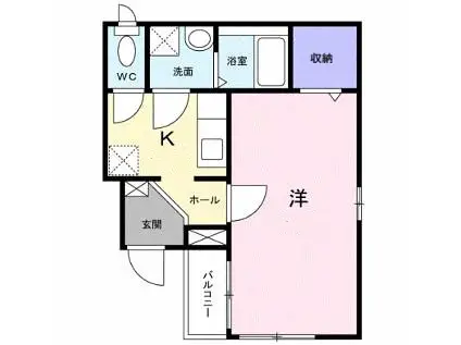 金沢シーサイドL 海の公園柴口駅 徒歩11分 2階建 築14年(1K/1階)の間取り写真