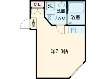 CONTEL NAKANO(ワンルーム/2階)の間取り写真