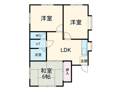 メゾンアイ Ⅰ(3LDK/1階)の間取り写真