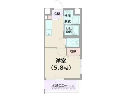 エクストリーム小禄(1K/2階)の間取り写真