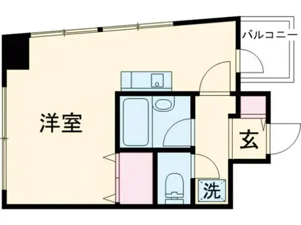 早稲田ノースウエストビルディング(ワンルーム/5階)の間取り写真