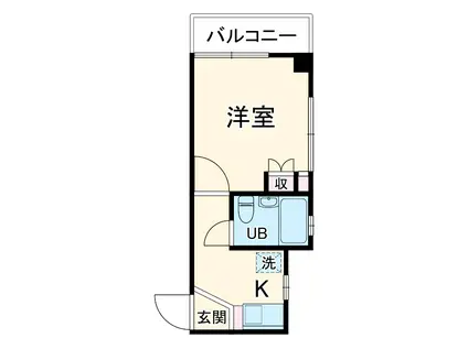 クリオ上大岡六番館(1K/3階)の間取り写真