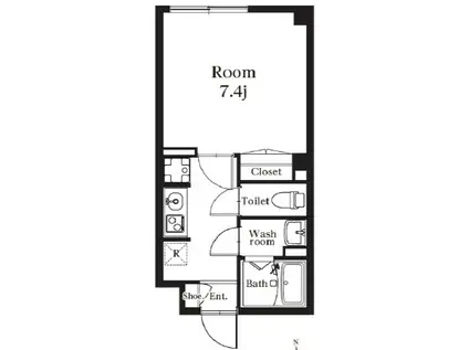 レピュア王子神谷レジデンス(1K/3階)の間取り写真