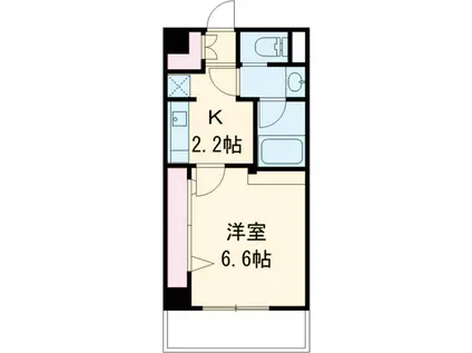 メルヴェイユ(1K/4階)の間取り写真