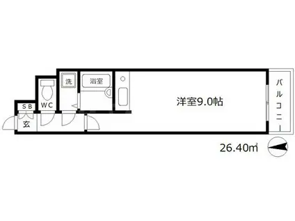 エスリード堂島(ワンルーム/4階)の間取り写真