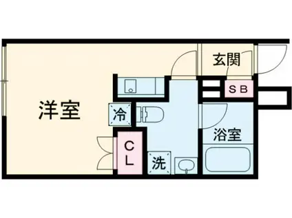 EXENTIA OJI-HONCHO(ワンルーム/2階)の間取り写真