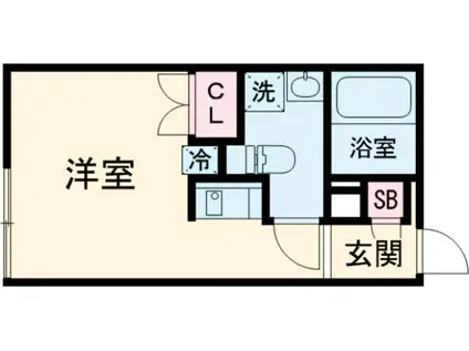 EXENTIA OJI-HONCHO(ワンルーム/2階)の間取り写真