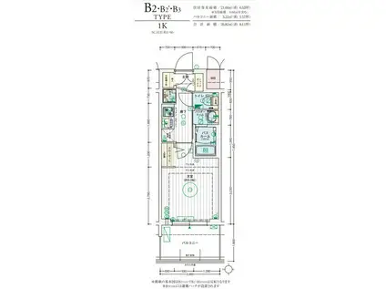 EC難波ウエスト-SIDEIXレデント(1K/3階)の間取り写真