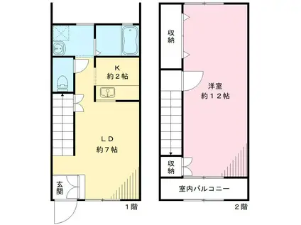 ミルキィーウェイM(1LDK)の間取り写真