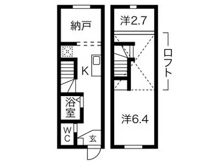 メゾンサニーヒル(1SK)の間取り写真