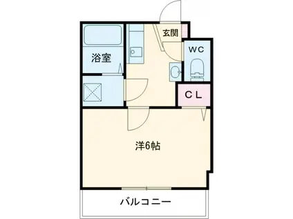 グランシャレー堀切菖蒲園Ⅲ(1K/3階)の間取り写真