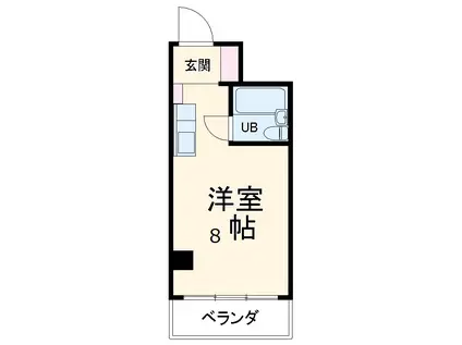 ラ・レジダンス・ド・シャトレーヌ(ワンルーム/2階)の間取り写真