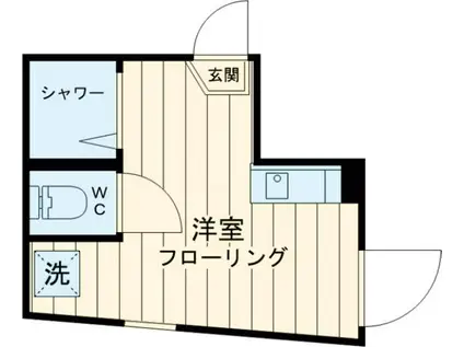 フェリスオータム(ワンルーム/2階)の間取り写真