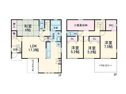 小田急電鉄小田原線 東海大学前駅 徒歩18分 2階建 築12年(4LDK)の間取り写真