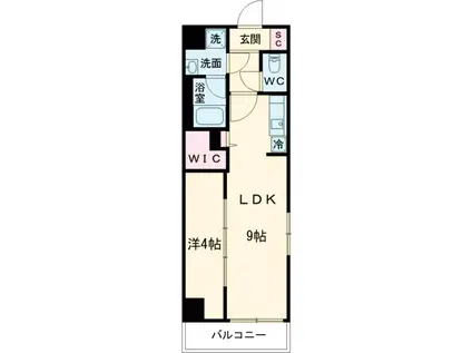 グランカーサ西葛西(1LDK/6階)の間取り写真