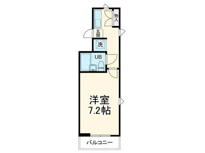 シテラ元住吉2(1K/3階)の間取り写真