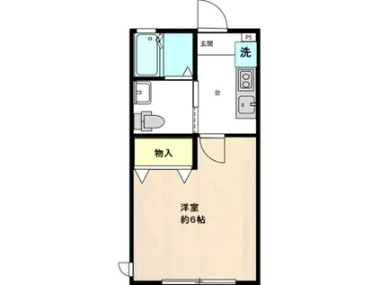 ケーオーメゾン高田馬場(1K/1階)の間取り写真