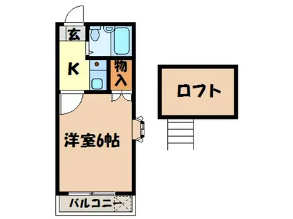 コーヨーY(1K/1階)の間取り写真