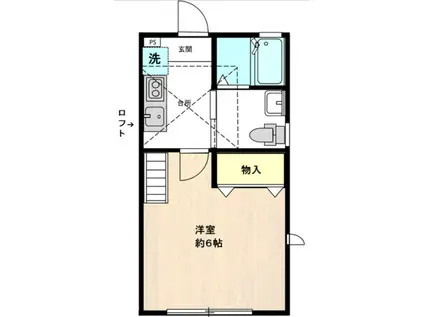 ケーオーメゾン高田馬場(1K/2階)の間取り写真