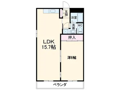 VG・TREE(1LDK/1階)の間取り写真