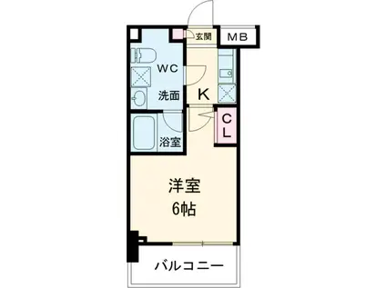 スプレスター立石ステーションフロント(1K/2階)の間取り写真