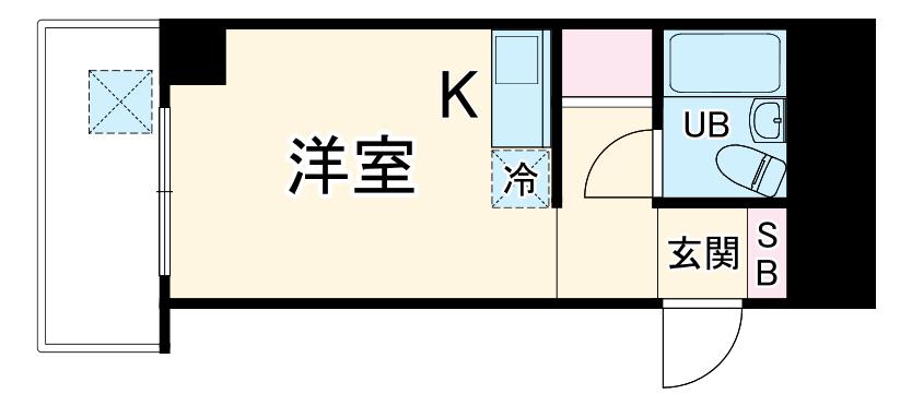 藤井ビル(ワンルーム/3階)の間取り写真