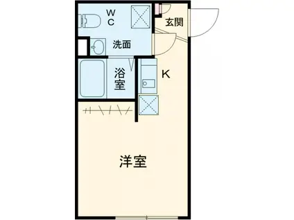 アミスタ新小岩(ワンルーム/3階)の間取り写真