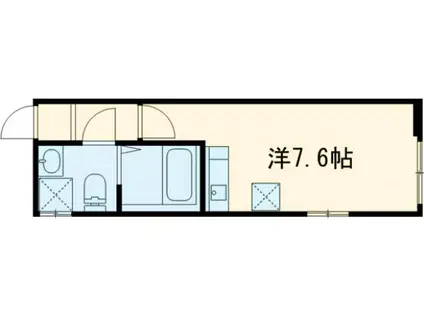練馬区高野台422共同(ワンルーム/1階)の間取り写真